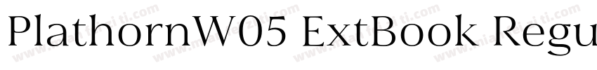 PlathornW05 ExtBook Regular字体转换